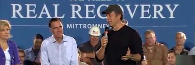 Mike Rowe at Romney campaign stop in Ohio 09-26-2012